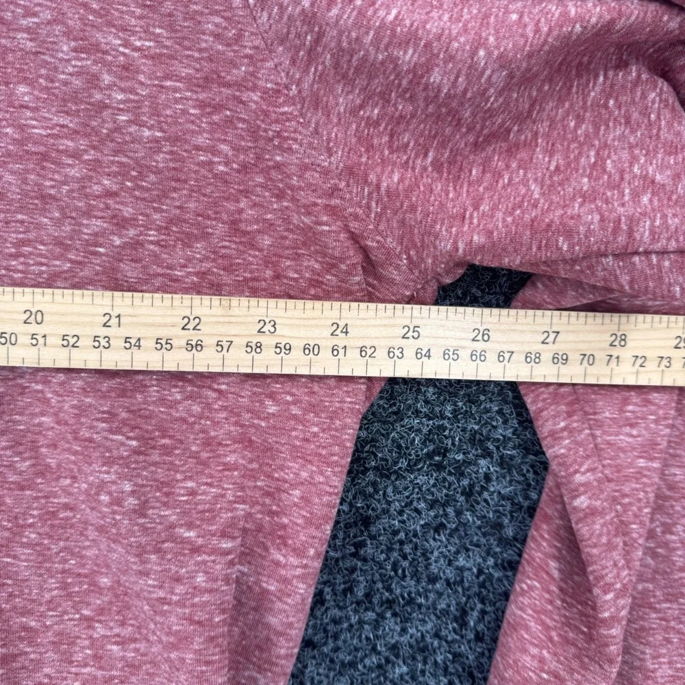 Johnnie-O Mens XL Red Heathered Quarter Zip Pullover Cotton Blend Sweatshirt